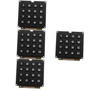 OUNONA 4 Pièces Clavier Industriel Touches Module De Commutation Clavier Tableau 16 Touches Bouton Tableau Tapis De À Membrane De