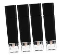 OUNONA 4 Pièces Contenant De Gloss à Lèvres Diy Rechargeable Tube Vide Pour Soin à Lèvres Bouteille Plastique Légère Pour Femmes