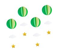 OUNONA 4 Pièces Décoration Montgolfière Suspendue Lot pour Décor de Chambre Accessoires de Décoration Événementielle