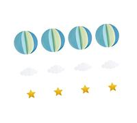 OUNONA 4 Pièces Décoration Suspendue Montgolfière Papier Accessoire pour Mariage Anniversaire