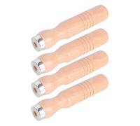 OUNONA 4 pièces Manche Bois pour Râpe et Tournevis Poignée Ergonomique Antichoc Set pour Outils de Travail Du Bois et Confortable