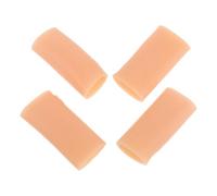 OUNONA 4 Pièces Manchons en Silicone Réutilisables pour Saxophone, Protection des Doigts et Soulagement Douleur, Épaisseur 0,2cm, Couleur Kaki, pour Musiciens