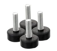 OUNONA 4 pièces Patins Caoutchouc Antidérapants et Réglables pour Meubles Protection de Chaise et Support Amortisseur Anti-Vibrations pour Tables et Meubles