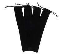 OUNONA 4 pièces Pochettes de Rangement Pliables pour Éventails à Main Lot de Noir Style Chinois Housses pour Protection et Transport Déventails Pliants