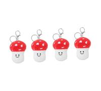 OUNONA 4 Pièces Porte Peluche Champignon Adorable Pendentif Champignon pour Accessoire Peluche