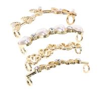 OUNONA 4 pièces Shoe Clips Set Heart Pearl Leaf Cherry Charms For Sneakers Casual Shoes Decorative Accessories