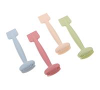 OUNONA 4 Pièces Silicone Face Mask Applicator Brush Dual-head For Facial Mud Clay Skincare Soft Exfoliating Tool In Matcha