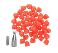 OUNONA 48 Pièces Kit de Têtes Remplaçables pour Outils de Réparation de Carrosserie Embouts de Marteau Débosselage pour Réparation de Bosses Auto Convient à Tous Types de Dents