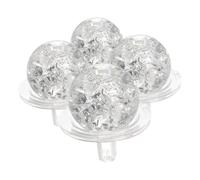 OUNONA 4ensembles Boule De Verre Craquelée De Glace Transparente Ornement Décoratif pour Table Jardin Rocaille Décoration Intérieure Extérieure
