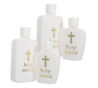 OUNONA 4pièces Bouteilles Eau Bénite Vides Plastique Contenants Délicats pour Eau Bénite Lot pour Baptême