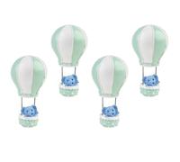 OUNONA 4pièces Décoration Gâteau Anniversaire Garçon Éléphant Montgolfière Créative Décor Adorable pour Garçon Fille Fête
