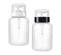 OUNONA 4Pièces Flacon Distributeur Verrouillable pour Vernis à Ongles Lot de Blancs Bouteilles de Stockage de Liquide Embouchure Pressable