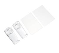 OUNONA 4pièces Plaque De Nail Art Pour Estampage Plaques De Stamping Pour Ongles Tampon à Ongles Et Pochoirs Pour Manucure