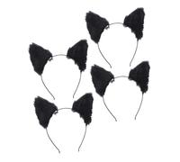 OUNONA 4pièces Serre-tête Oreilles Chat Et Renard Peluche Cosplay Accessoires Cheveux Pour Soirées Et Halloween