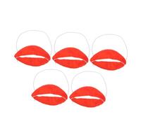 OUNONA 5 Pièces Big Lips Fake Sausage Mouth Toy for Halloween Funny Lip Decor Prank Props for Parties and Group Activities
