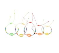 OUNONA 5 pièces Bracelet Hawaïen de Accessoire Élégant pour Femmes Décoration de Main Colorée Couleurs Aléatoires Couleur Aléatoire Couleur Aléatoire
