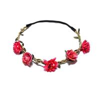OUNONA 5 pièces Couronne de Fleurs Hawaïenne Plage Tête Marguerite Réaliste Accessoire Photo et Fête Headband Floral Élégant pour Mariage et Costume Couleurs