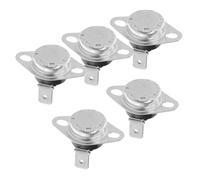 OUNONA 5 pièces Interrupteur de Contrôle Température Normalement Fermé Cs- Thermostat Automatique Réarmement pour Appareils Électroménagers Régulateur Chauffage Central Compact et Fiable