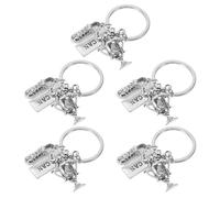 OUNONA 5 Pièces Mini Sneaker Keychain Set Vintage Metal Running Shoe Pendant Fitness Sports Accessories For Backpack Runners