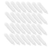 OUNONA 50 Pièces Pinceaux Maquillage Silicone Réutilisables Double Embout pour et Yeux Application Précise Masque et Ombres à Paupières Transparent