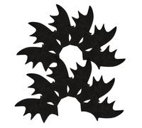 OUNONA 50pièces De Chauve-souris Tissu Non Tissé Pour Bricolage Décoration De Vêtements Chaussures Accessoires Pour Halloween Kit De Bricolage