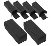OUNONA 50pièces Lot De Boîtes Cadeaux Luxe Pour Lèvres Papier Kraft Noir Épais Boîte Emballage Décorative Portable Pour Rangement Et Coffret Offrir Huile Essentielle