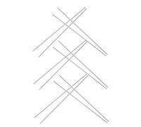 OUNONA 6 Paires Baguettes Coréennes Inox Longues Antidérapantes Résistantes Chaleur pour Cuisine Friture et Nouilles