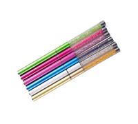 OUNONA 6 Pièces Brosse à Cils Spirale Avec Tige Ornée Applicateur De Mascara Pour Extensions De Cils Et Blanc Rose Rouge Doré Bleu Foncé Vert