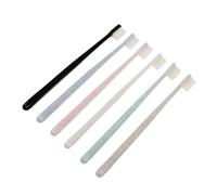 OUNONA 6 pièces Brosses à Dents Adultes à Poils Ultra Doux Forme Ondulée Outils Portables pour Nettoyage Complet des Dents avec Tête Compacte et Poignée Ergonomique Assortiment Pratique