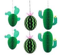 OUNONA 6 Pièces Décorations Suspendues Cactus Centre de Table Miel pour Accessoires de Décoration pour Anniversaire Événements