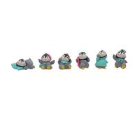 OUNONA 6 pièces Figurines Pingouins Miniatures Décor Jardin Poterie Micro Paysage Animaux Cartoon pour Décoration Chambre et Fête