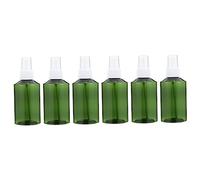 OUNONA 6 pièces Lot de Flacons Vaporisateurs Rechargeables Étanches Bouteilles de Voyage Vert Foncé pour Parfum et Cosmétiques et Durables Adaptés Aux Déplacements