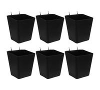 OUNONA 6 Pièces Pegboard Containers Box With Hooks Small Sized Storage Hole Board Organizer Rack For Garage And Office Heavy Duty Slotted Board Shelves For Clutter Elimination And Space