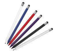 OUNONA 6 pièces Stylet Stylo Crayon Capacitif Précis pour Tablette Smartphone Écran Tactile Compatible Multidispositifs Noir Argent Rouge Bleu Blanc