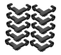 OUNONA 60 Pièces Clips de Fixation Antidérapants pour Casque de Sécurité Crochets pour Lampes pour Activités de Construction et Plein Air