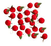 OUNONA 60 Pièces Décorations Sapin Noël Pommes Mousse Rouge Ornements Suspendus Festifs pour Arbre de Noël Mariage et Fête Hiver