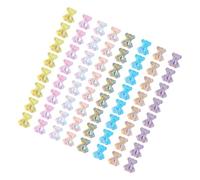 OUNONA 64 pièces Décorations Ongles Petit Ours Fantaisie Flatback Nail Accessoires Manucure DIY pour Femmes et Salons