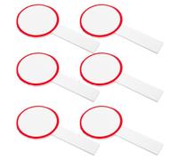 OUNONA 6pcs Panneaux de Notation Réutilisables en Mousse Blanc et Rouge, Tableaux Blancs Portatifs à Écriture Effaçable Simple Face pour Juges et Votes