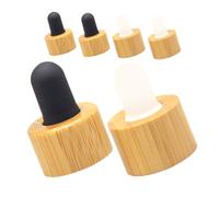 OUNONA 6pièces Lot De Bouchons Compte-gouttes Pour Flacons Huiles Essentielles Couvercles De Bouteille Sans Tube