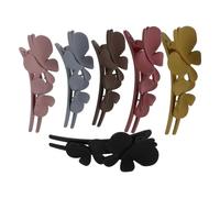 OUNONA 6Pièces Pince à Cheveux Double Lot de Pince à Cheveux de Canard pour Accessoires de Coiffure Couleurs pour Cheveux Épais et Coiffures