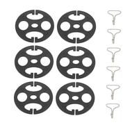 OUNONA 6Set Housse de Siège Automobile avec Crochets Métalliques Blossom Kit de Clips de Fixation Universels pour Accessoires de Siège Installation Facile et