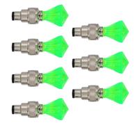 OUNONA 7 Pièces Lumière de Valve de Vélo Éclairage LED pour Roue de Vélo Vert et Moto Visibilité Nocturne Cyclisme de Nuit