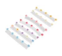 OUNONA 7 Pièces Peignes Élastiques Invisibles avec Clips Métalliques Fleuraux Outil Polyvalent de Coiffure pour Chignon Désordonné Accessoires Discrets pour Maintien et Finition des