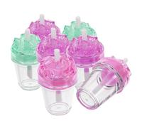 OUNONA 7pièces Lot De Flacons De Gloss Rechargeables Et Vides Pour à Transparents Design Créatif Pour Diy Et Voyages