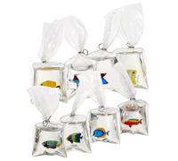 OUNONA 8 Pièces D'ornements en Résine Transparente Forme Poisson Rouge, Breloques Amusantes pour Bijoux Diy, Style Unique et Polyvalent, Accessoires pour Occasions Couleur Aléatoire