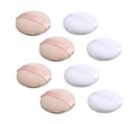 OUNONA 8 pièces Houppettes Rondes Peau Sensible Applicateurs de Maquillage pour Lot Mixte et Blanc Utilisation Sèche