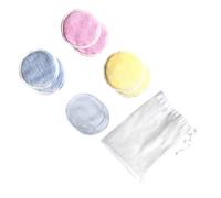 OUNONA 8 pièces Lot de Démaquillants Lavables Coton Trois Couches Réutilisables avec Sac de Rangement Écologiques et Doux pour Nettoyage Visage et Maquillage