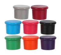 OUNONA 8 Pièces Multi-color Silicone Wine Bottle Stoppers Leakproof Reusable Caps For Wine Beer Easy To Clean Airtight Seal For Outdoor Picnic And Travel