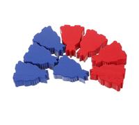 OUNONA 8 Pièces Pièces D’échecs en Bois, Roi Forme Humaine, Remplacement | Accessoires de Plateau pour Jeux de Société, Prise en Main Facile, Surface Antidérapante, Enseignement des Mathématiques