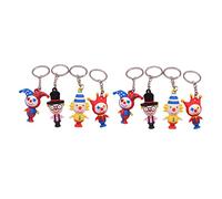 OUNONA 8 pièces Porte Clés Clown Colorés Multifonctionnels Décorations Adorables pour Sac et Accessoires et Ludiques